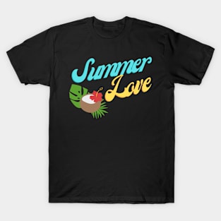 Summer Love Sticker T-Shirt